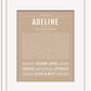 Adeline | Name Art Print