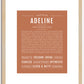 Adeline | Name Art Print