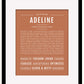 Adeline | Name Art Print