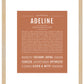 Adeline | Name Art Print