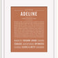 Adeline | Name Art Print