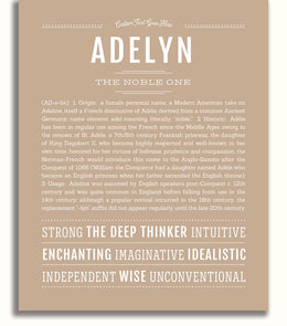 Adelyn | Name Art Print – Name Stories