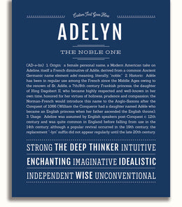 Adelyn | Name Art Print – Name Stories