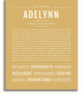 Adilynn Letters Adelynn | Name Art Print – Name Stories