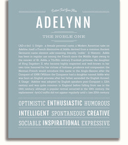 Adelynn | Name Art Print – Name Stories