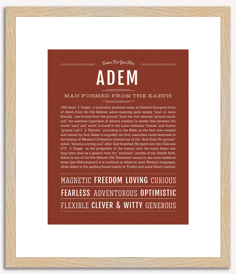 Adem | Name Art Print