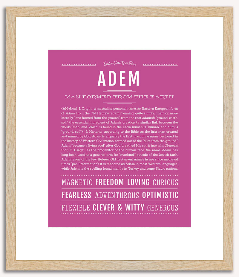 Adem | Name Art Print