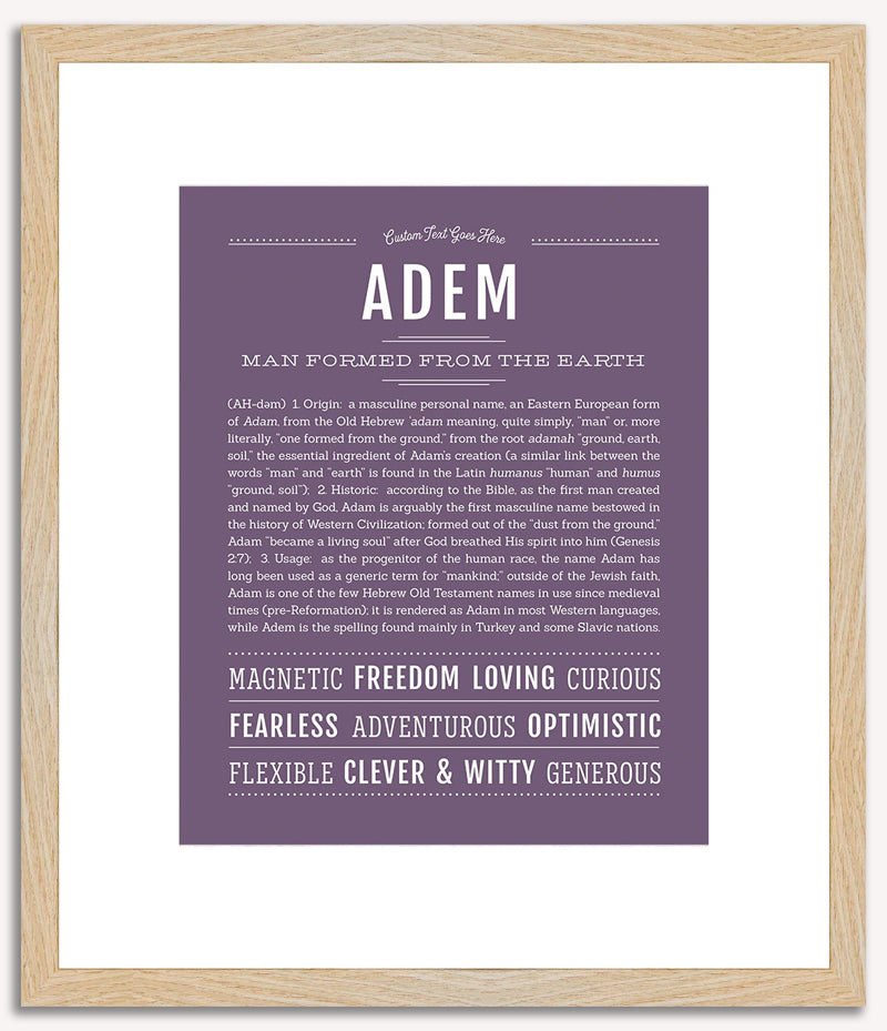 Adem | Name Art Print