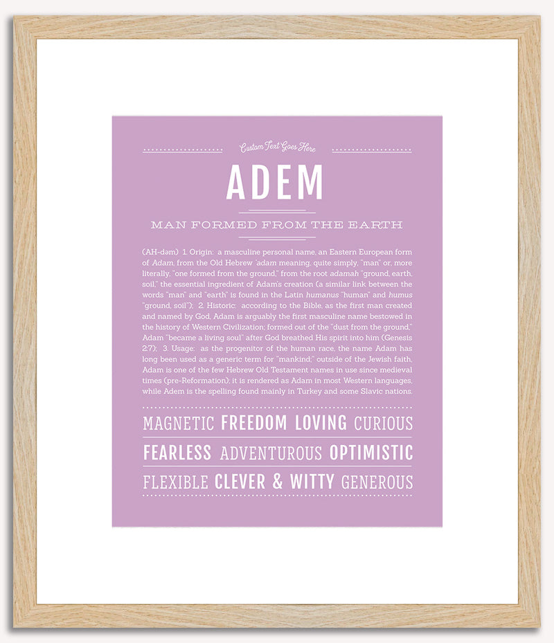 Adem | Name Art Print