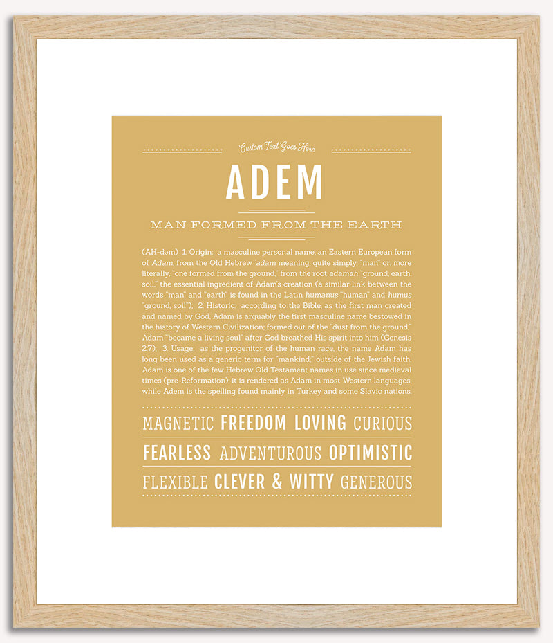 Adem | Name Art Print