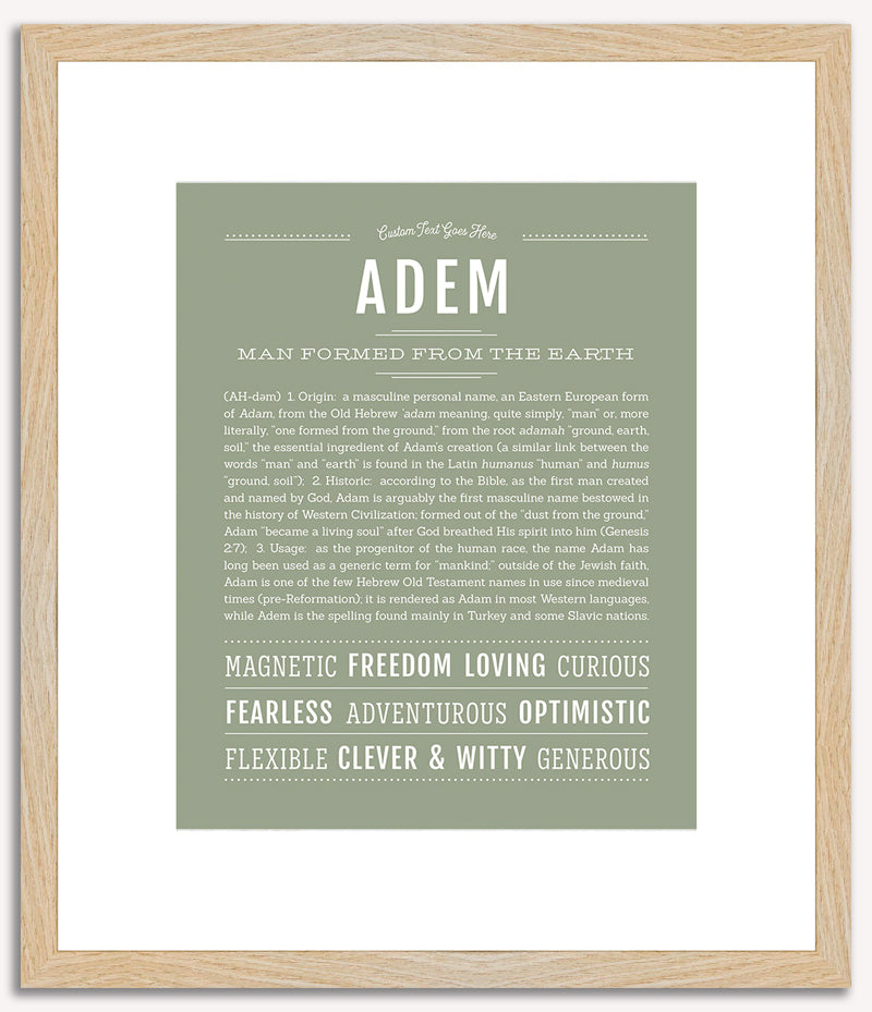 Adem | Name Art Print