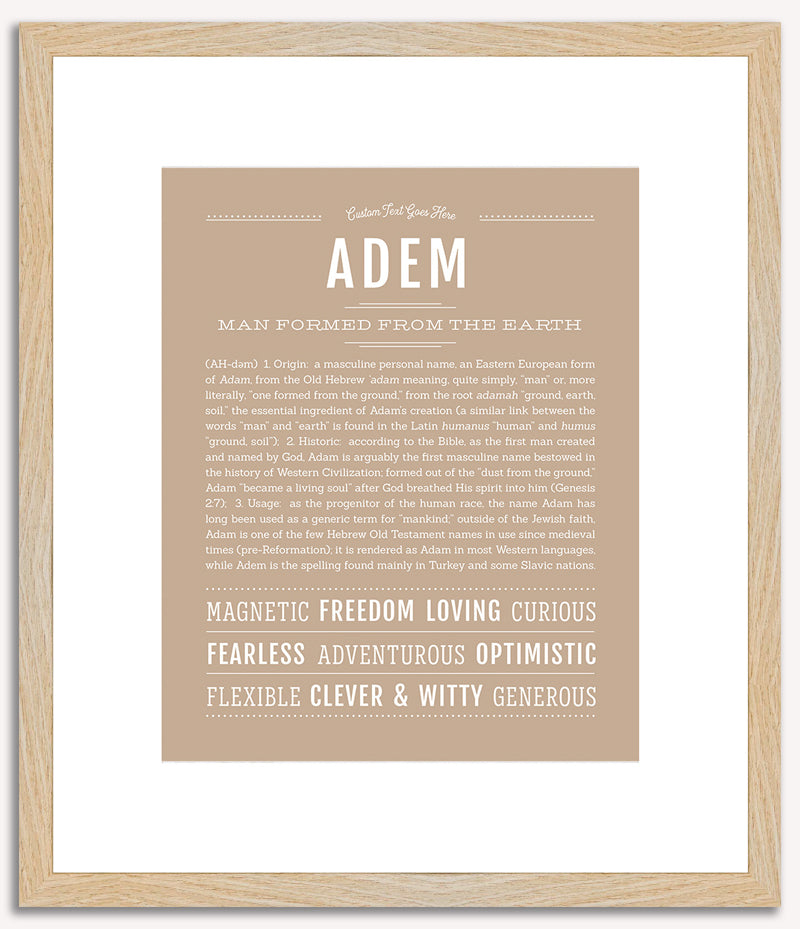 Adem | Name Art Print