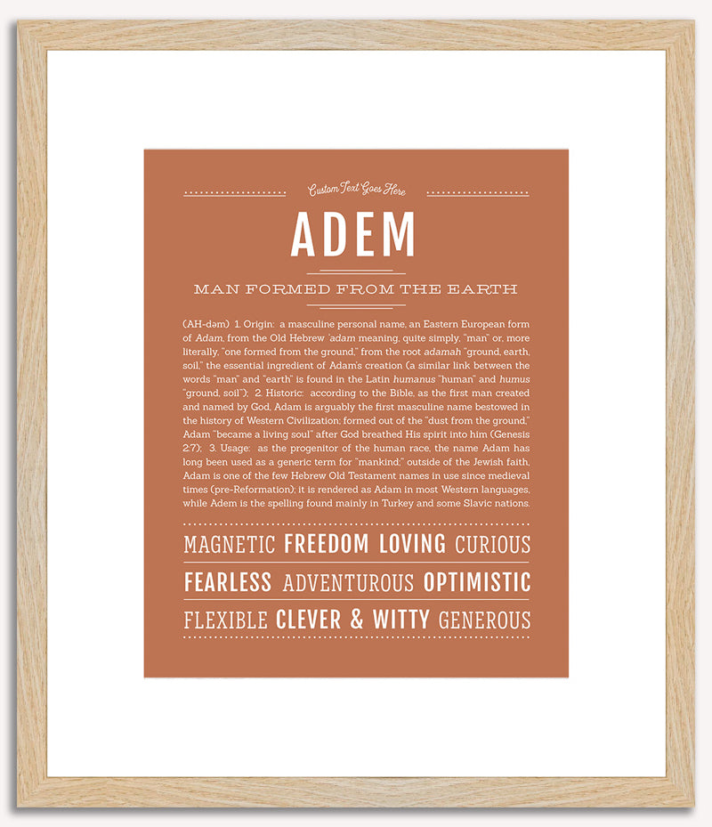 Adem | Name Art Print