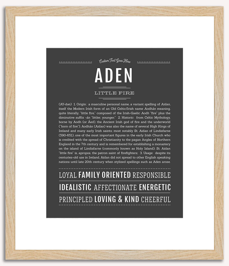 Aden | Name Art Print