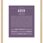 Aden | Name Art Print