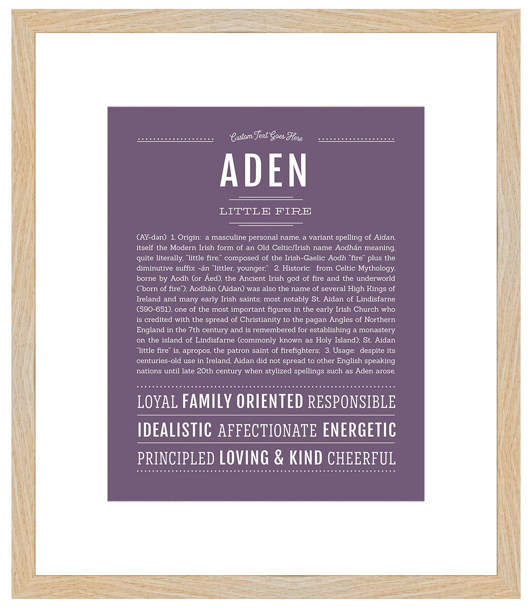 Aden | Name Art Print