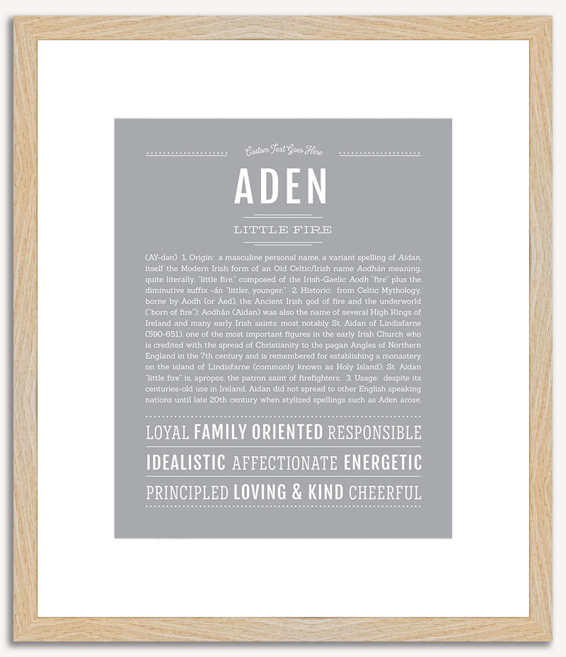 Aden | Name Art Print