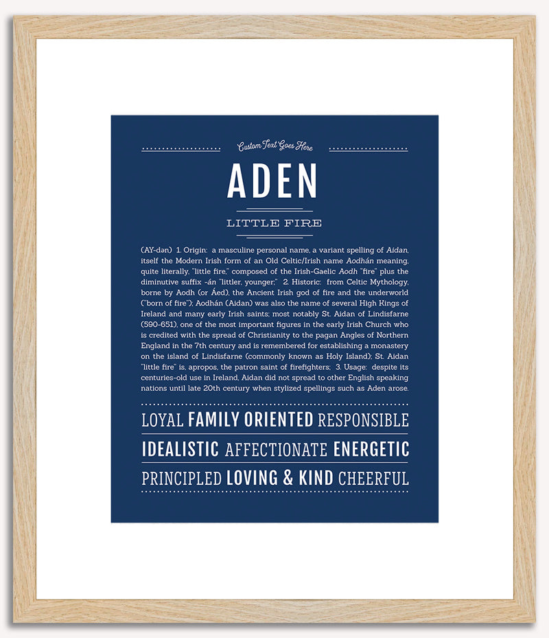 Aden | Name Art Print