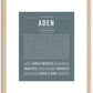 Aden | Name Art Print