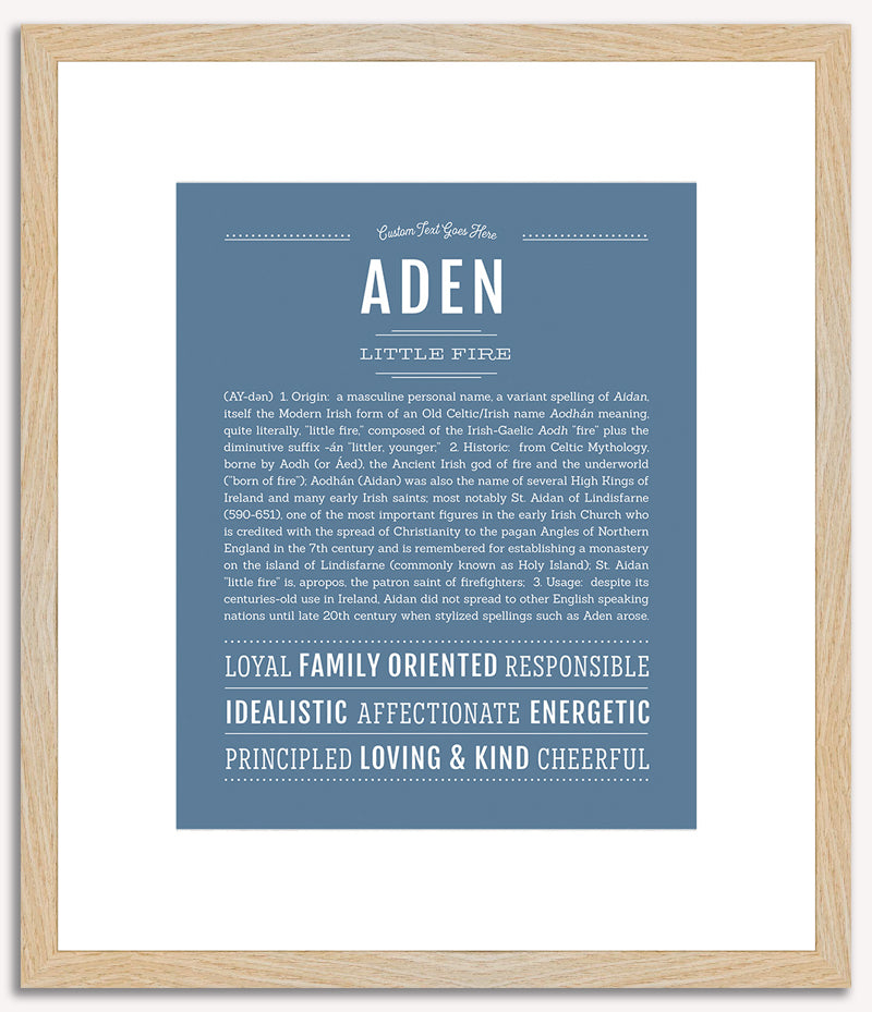 Aden | Name Art Print