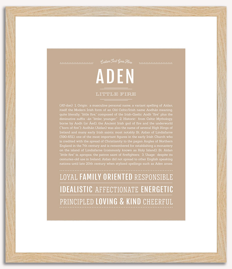 Aden | Name Art Print