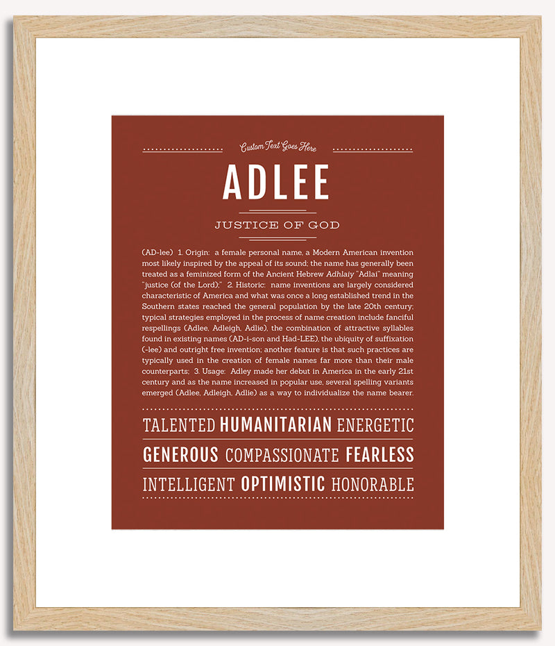 Adlee | Name Art Print