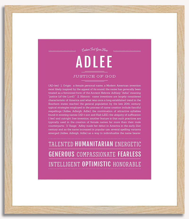 Adlee | Name Art Print