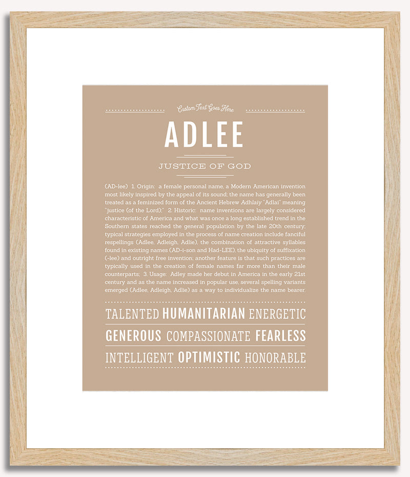 Adlee | Name Art Print