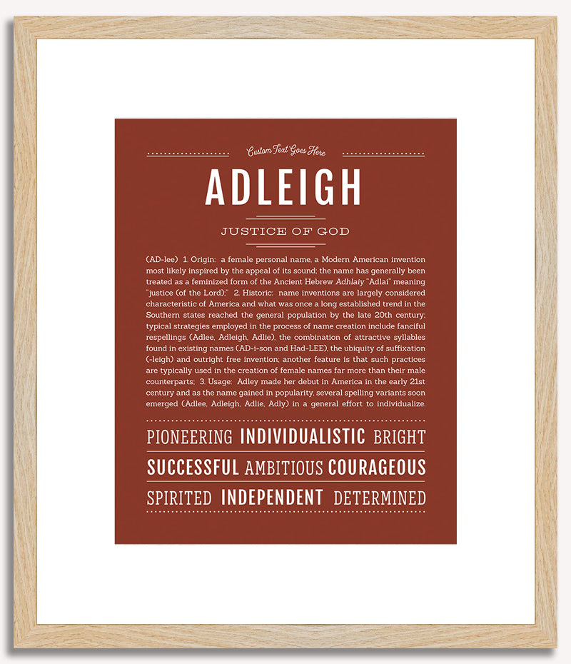 Adleigh | Name Art Print