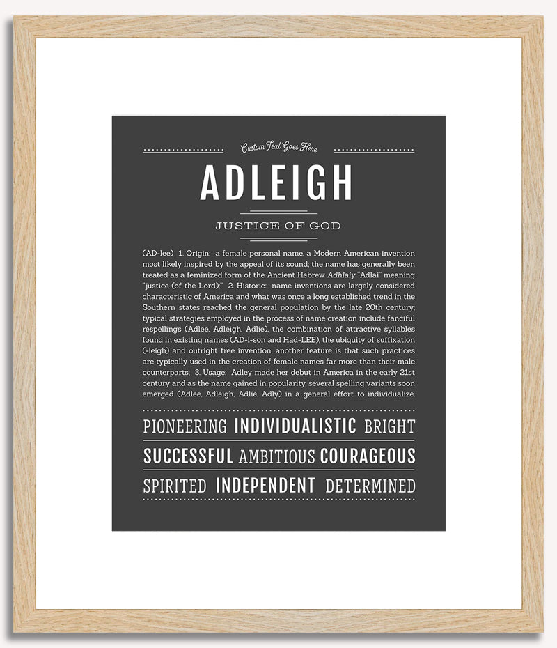 Adleigh | Name Art Print