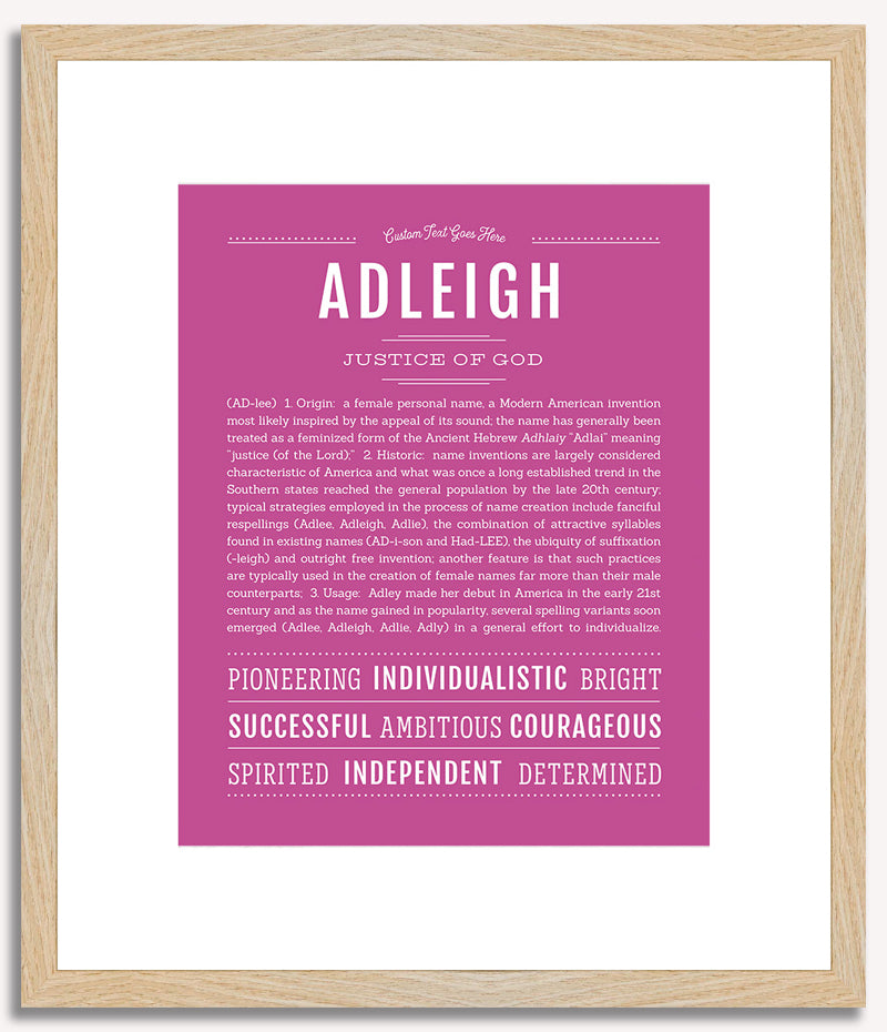 Adleigh | Name Art Print