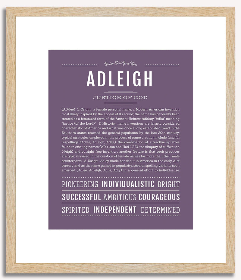 Adleigh | Name Art Print