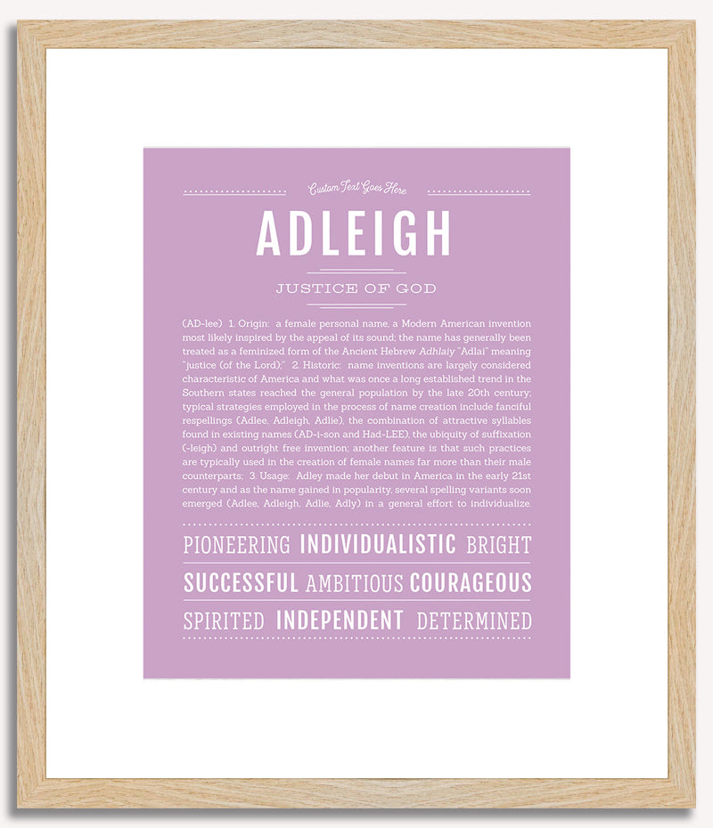 Adleigh | Name Art Print