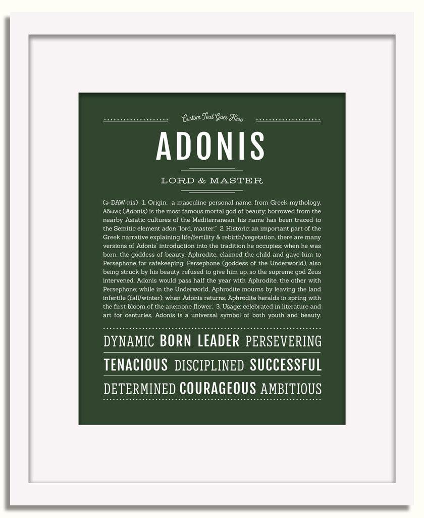 Adonis | Name Art Print