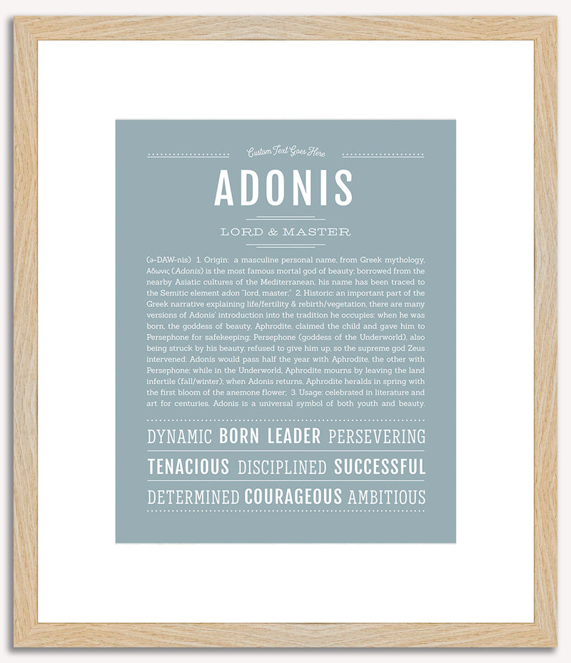 Adonis | Name Art Print