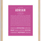 Adrian | Name Art Print