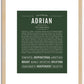 Adrian | Name Art Print