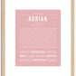 Adrian | Name Art Print