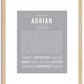 Adrian | Name Art Print