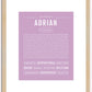 Adrian | Name Art Print