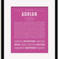 Frame Options | Dark Pink | Black Frame, Matted