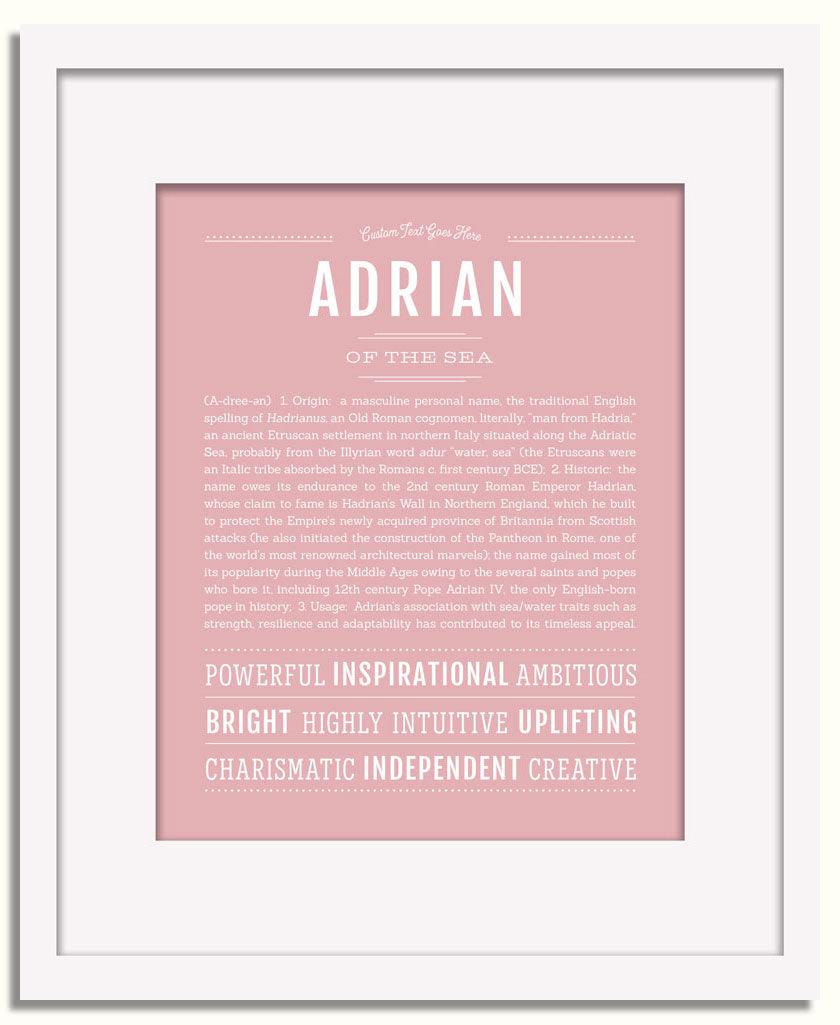 Frame Options | Dusty Rose | White Frame, Matted