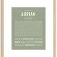 Adrian | Name Art Print