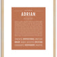 Adrian | Name Art Print