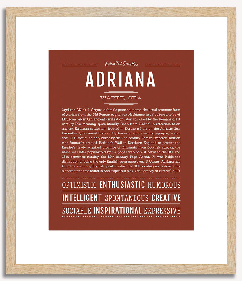 Adriana | Name Art Print