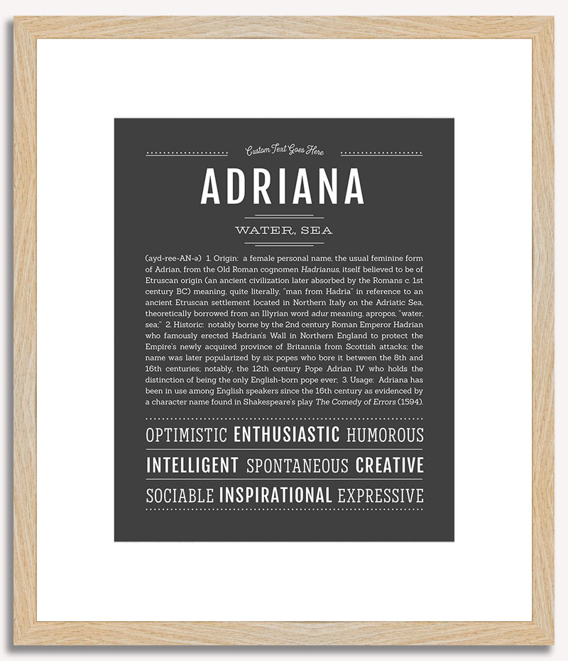 Adriana | Name Art Print