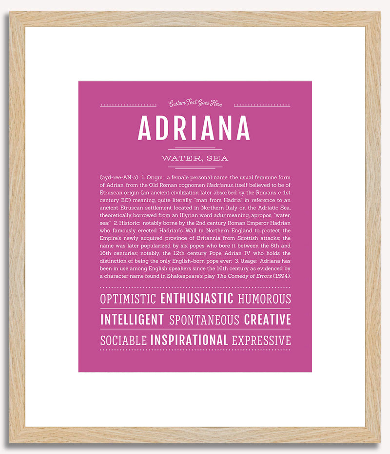 Adriana | Name Art Print