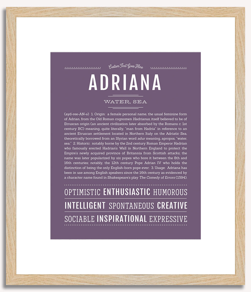 Adriana | Name Art Print