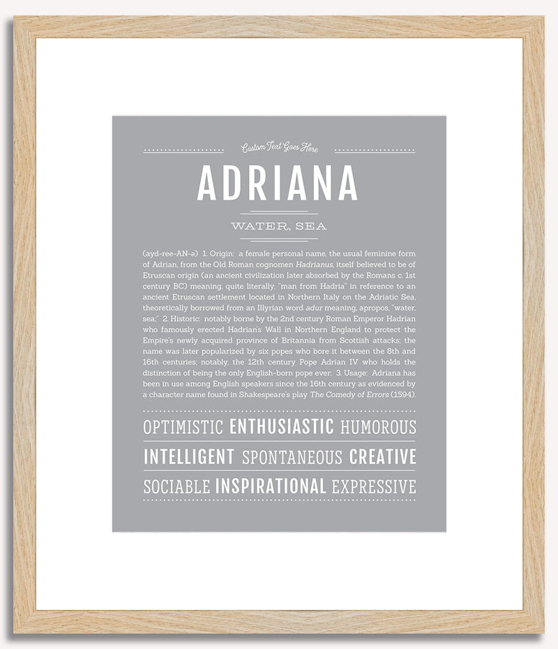 Adriana | Name Art Print