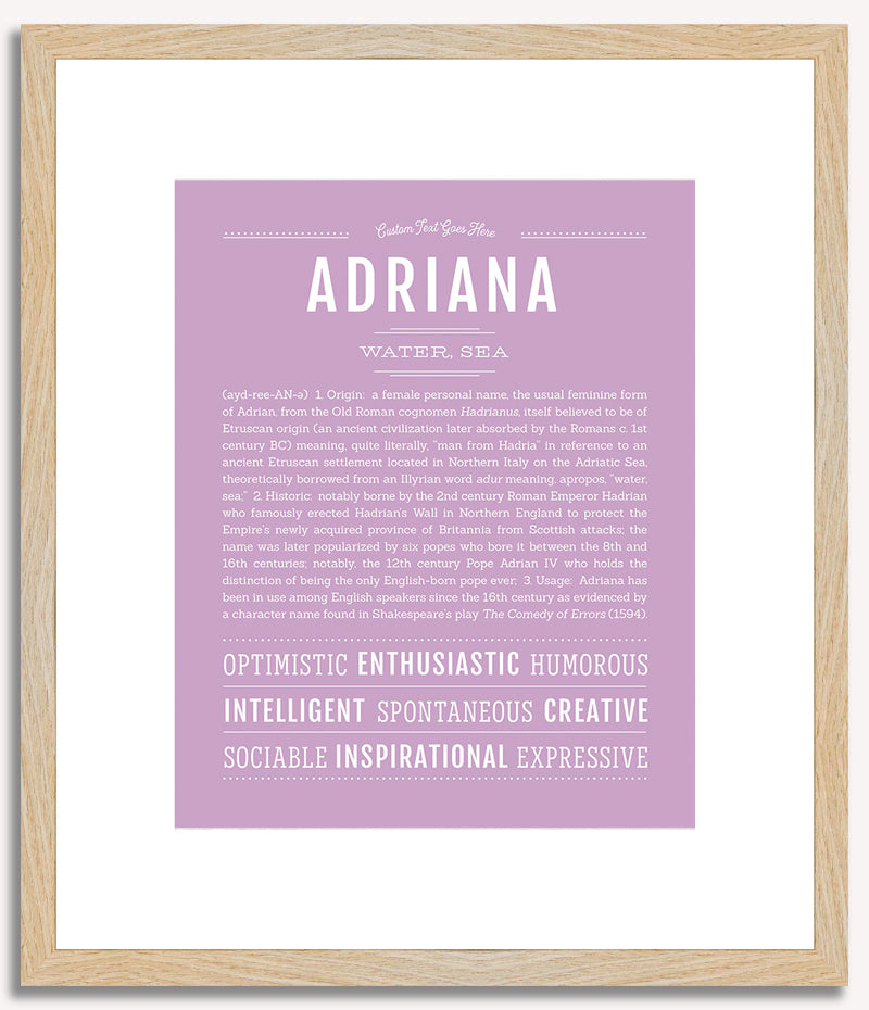 Adriana | Name Art Print